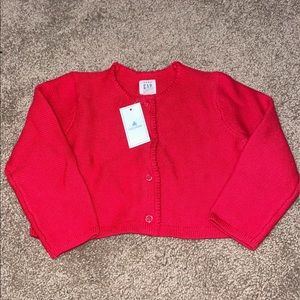 BNWT Valentine’s Day red sweater baby gap 12-18
